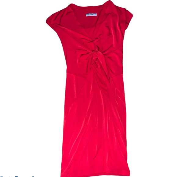 ⭐️HOST PICK⭐️ NWOT Bailey Red Front Tie Dress W/Pockets! Size SP - Picture 4 of 7